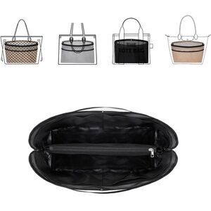 ZTUJO Purse Organizer Insert For Handbags,Mesh Bag Organizer Insert